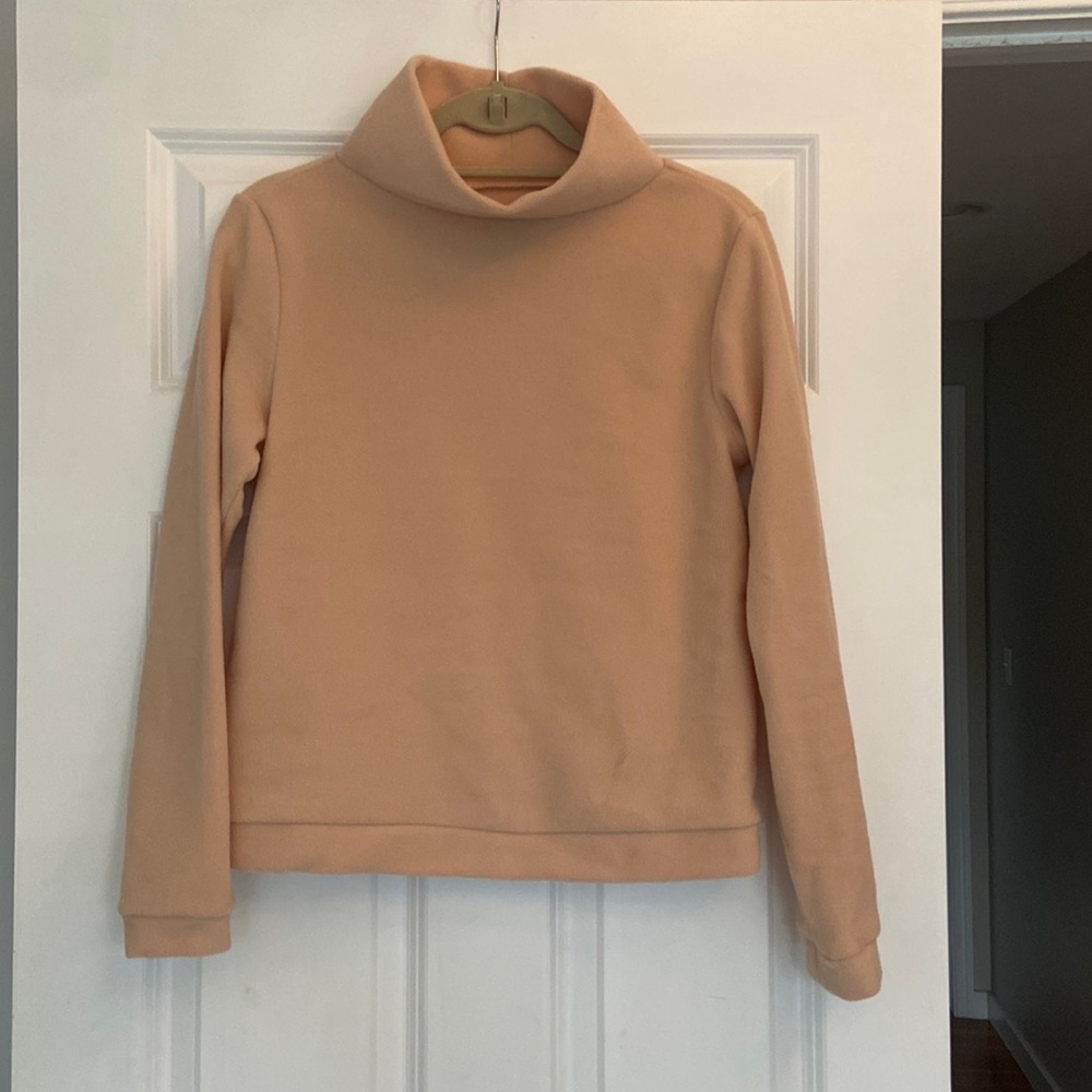 Dudley Stephens Park Slope Turtleneck in Pale Blush